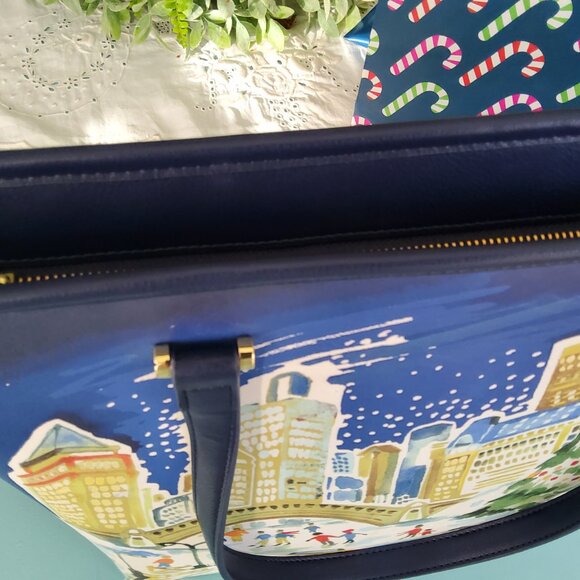 Talbots Christmas in Central Park, NYC Tote - Picture 8 of 10